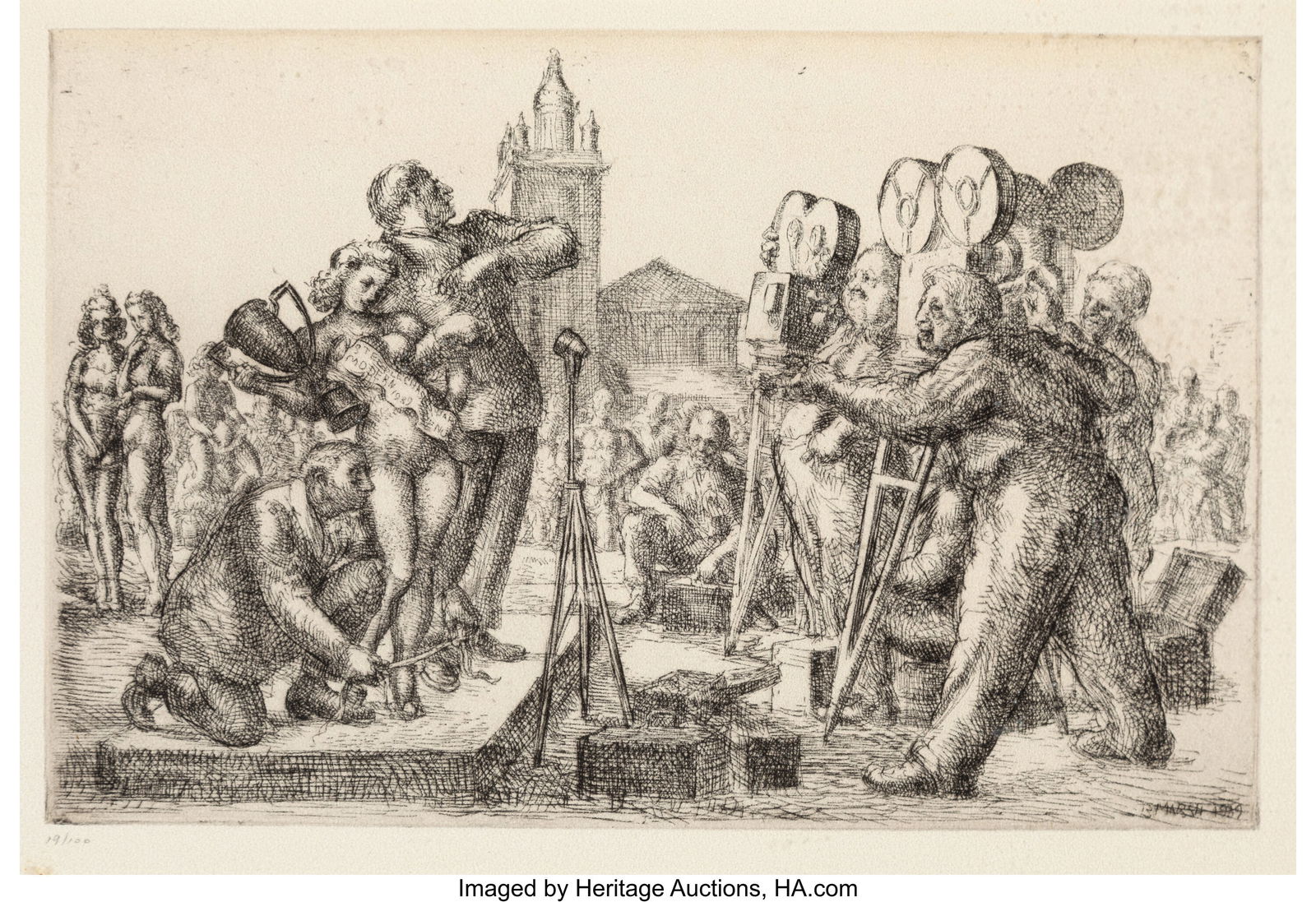 Reginald Marsh (American, 1898-1954) Modern 1939: Reginald Marsh (American, 1898-1954) Modern 1939 Venus, 1939; printed 1969 Etching and engraving on wove paper 7-3/4 x 11-3/4 inches (19.7 x 29.8