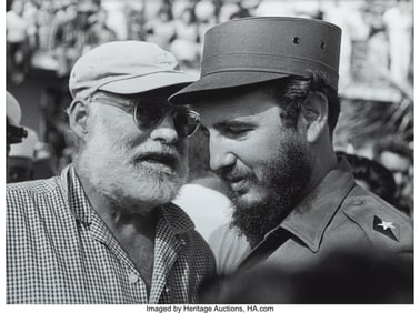 39111: Osvaldo Salas (Cuban, 1914-1992) With Hemingway,
