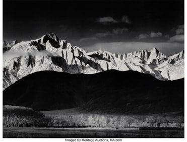 39045: Ansel Adams (American, 1902-1984) Winter Sunrise