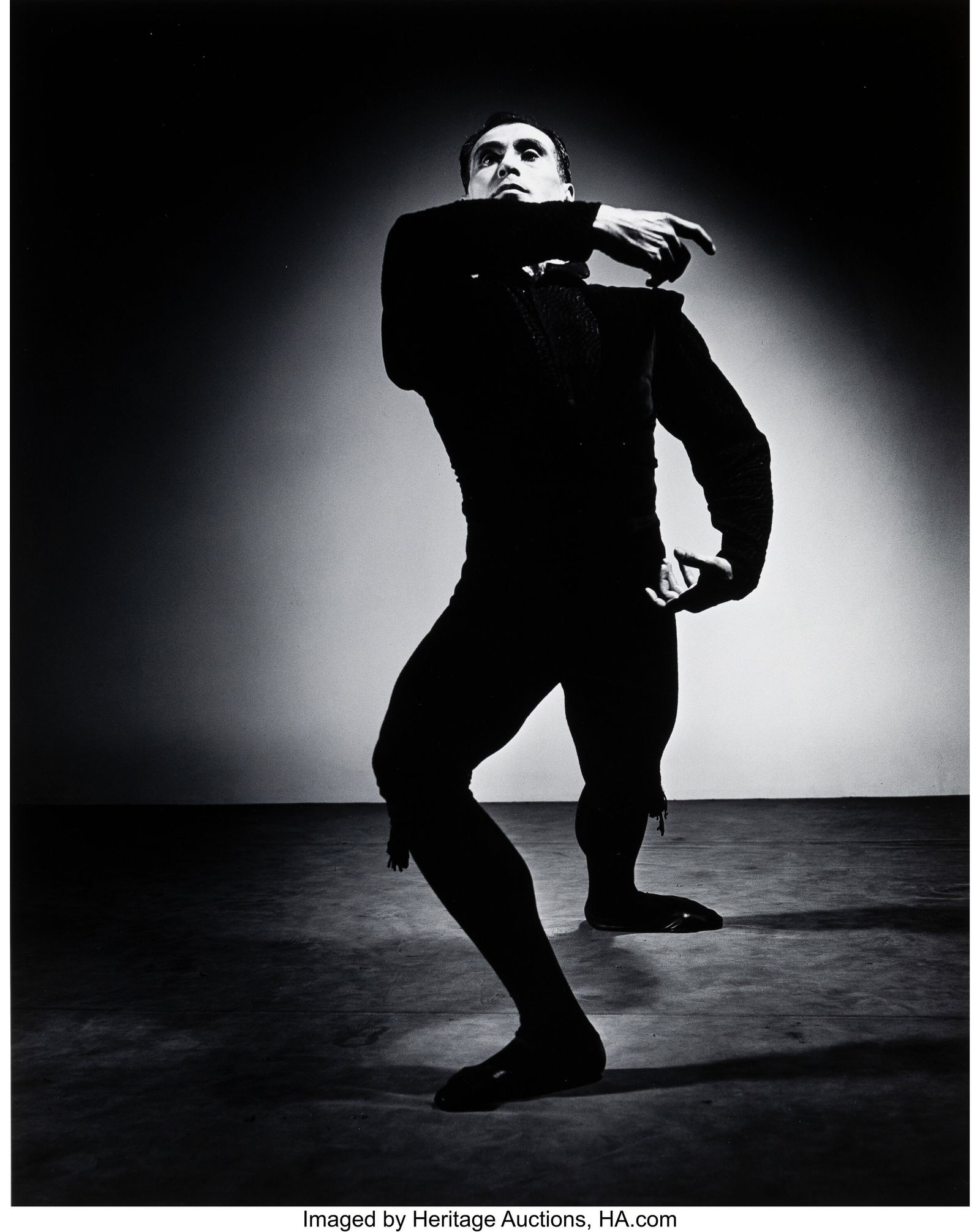 Barbara Morgan (American, 1900-1992) Jose Limon-: Barbara Morgan (American, 1900-1992) Jose Limon-Chaconne, 1944 Gelatin silver print, printed circa 1980 17-1/4 x 13-1/2 inches (43.8 x 34.3 cm&rp