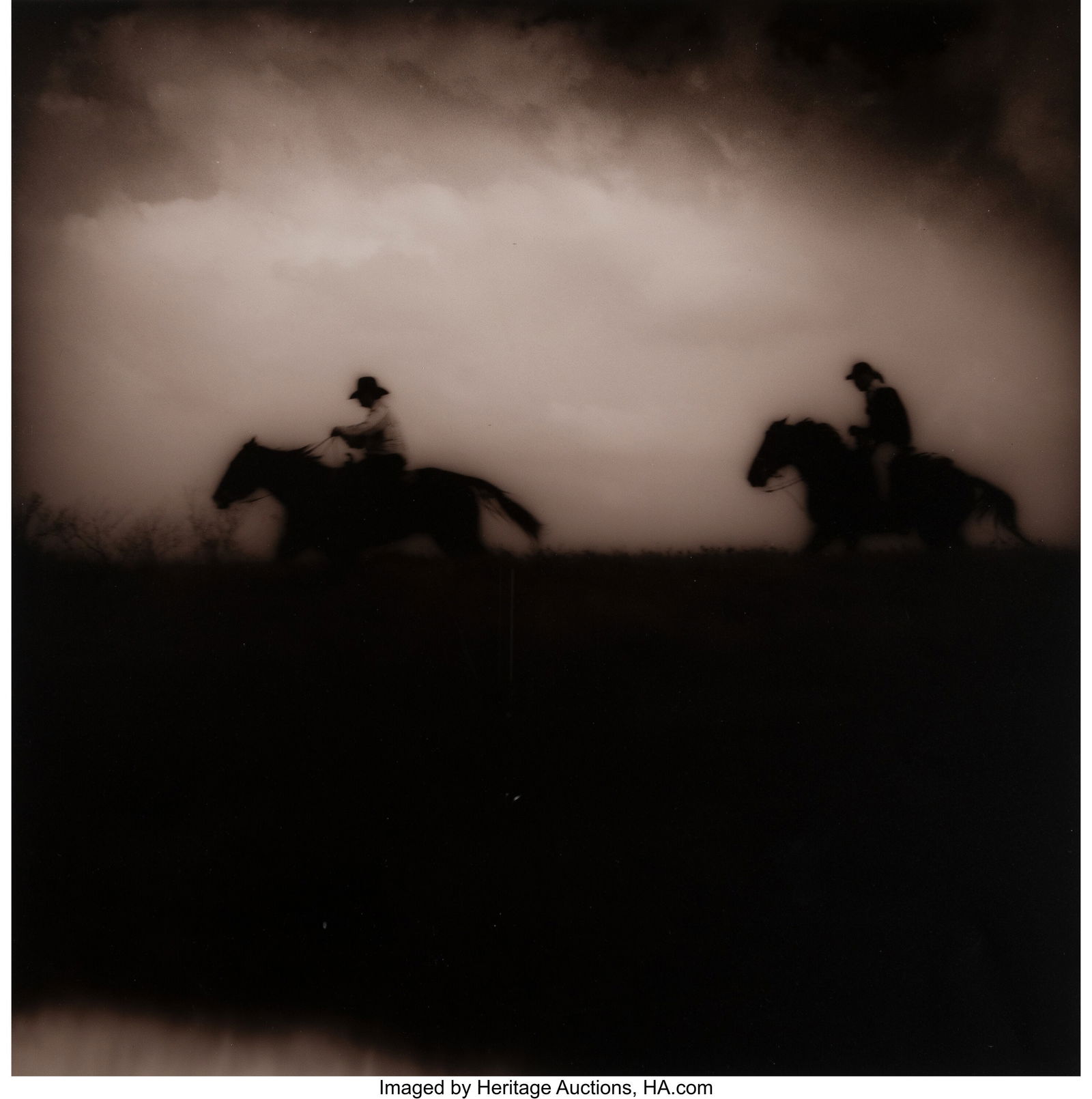 Jack Spencer (American, b. 1951) The Riders Acro: Jack Spencer (American, b. 1951) The Riders Across the Levee, 1998 Gelatin silver print 18 x 17-3/4 inches (45.7 x 45.1 cm) (image) 2
