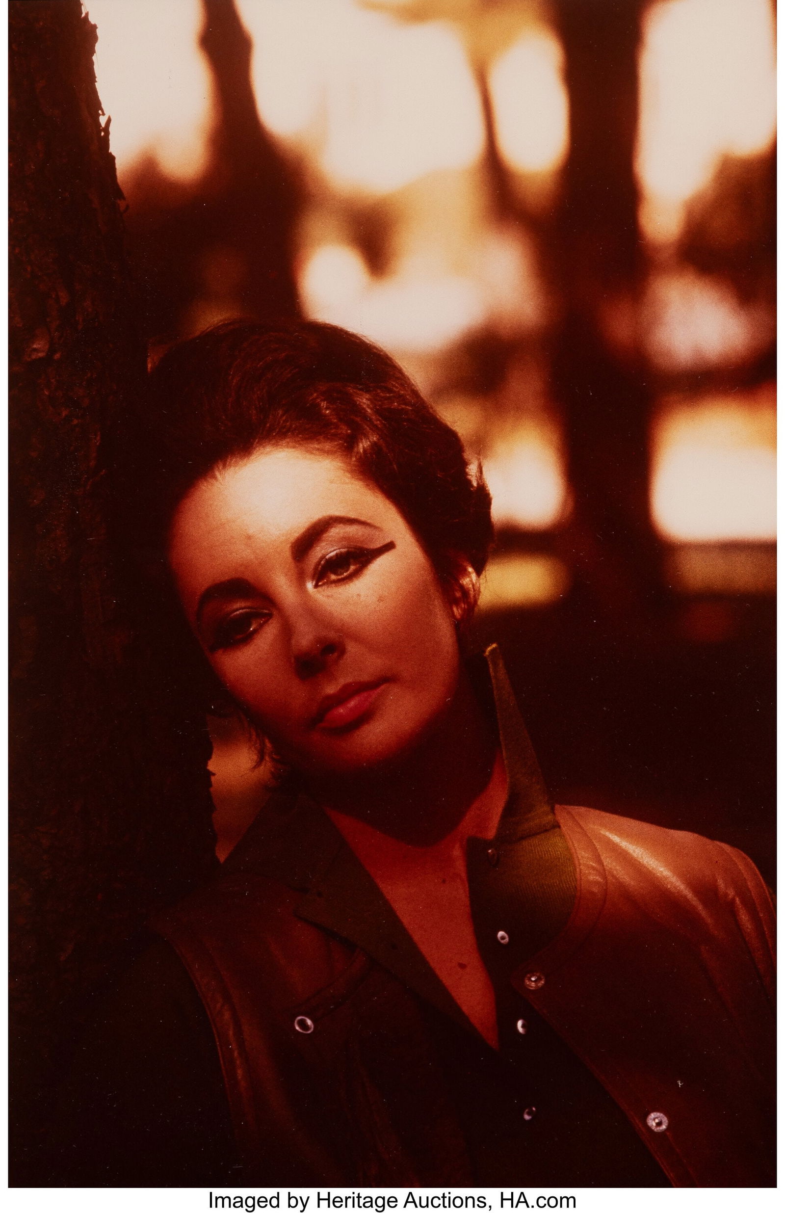 Sam Shaw (American, 1912-1999) Elizabeth Taylor: Sam Shaw (American, 1912-1999) Elizabeth Taylor on the set of Cleopatra, 1961 Dye coupler print, printed later on Kodak paper 11-5/8 x 7-3/4 inches (29.