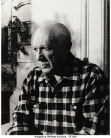 39098: Lucien Clergue (French, 1934-2014) Pablo Picasso