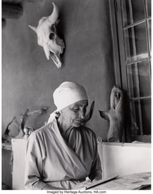 39103: Todd Webb (American, 1905-2000) Georgia O'Keeffe