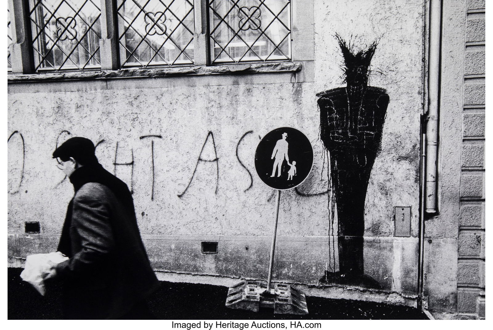 Will McBride (American, 1931-2015) Child Moleste: Will McBride (American, 1931-2015) Child Molester Sign in Zurich, 1997 Gelatin silver print on Agfa paper 15 x 22 inches (38.1 x 55.9 cm) (image&rpar