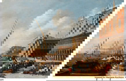 61003: J. Guiard (Italian, 19th Century) Riva degli Sch