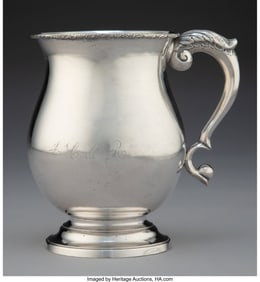 61101: A South American Silver Tankard, circa 1850 Mark