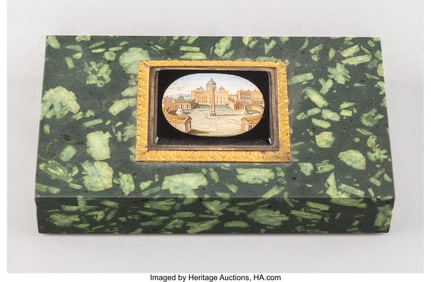 61204: An Italian Partial Gilt Micromosaic-Inset Paperw