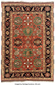 61213: A Persian Rug, mid-20th century 89 x 60 inches (
