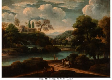 61222: Continental School (19th Century) Landscape with