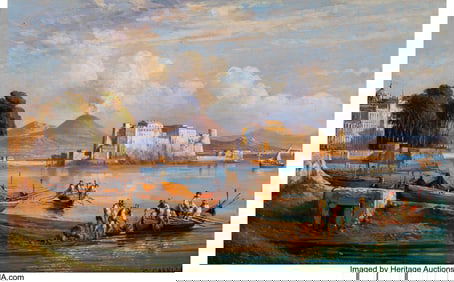 61116: Consalvo Carelli (Italian, 1818-1910) Bay of Nap