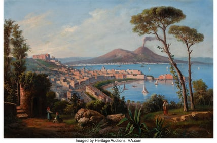 61117: Consalvo Carelli (Italian, 1818-1910) View of Na