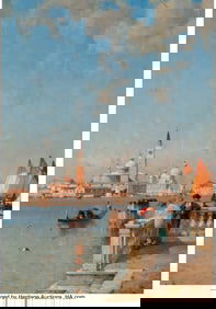 61023: Amédée Rosier (French, 1831-1889) Balcony, Ven