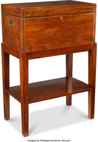 61234: A Benson & Hedges Brass Inlaid Walnut Humidor, e