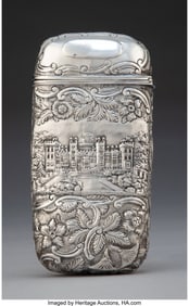 61243: A Nathaniel Mills Silver Cheroot Case, Birmingha