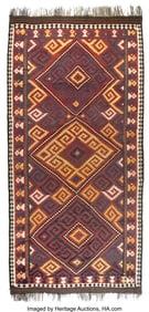 61145: A Caucasian Kilim Rug, 1876 216 x 108 inches (54