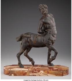 61037: Italian School (17th Century) Centaur Patinated
