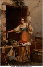 61154: Rubens Santoro (Italian, 1859-1942) The vegetabl