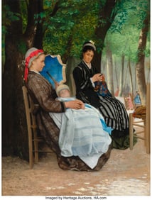 61172: Lazare Meyer (French, 1847-1934) A restful after