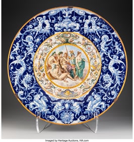 61061: A Faenza Maiolica Mythological Charger After Rap