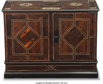 61075: An Italian Bone-Inlaid and Veneered Table Cabine
