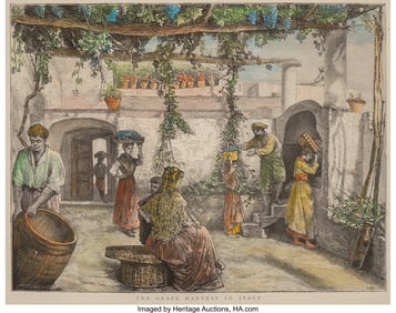 61274: Continental School The Grape Harvest In Italy Li