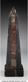61078: A Marble Obelisk, 20th century 17-3/8 x 4-5/8 x
