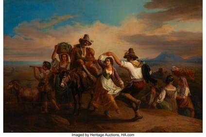 61278: August Gerasch (Austrian , 1822-1908) The harvest f