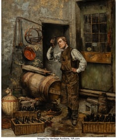 61279: Jan Moerman (Dutch, 1850-1896) The vintner, 1887