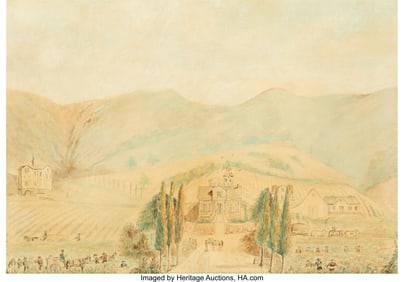 61289: American School (19th Century) Almaden Vineyards