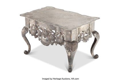 61090: A Rare Spanish Colonial Chased Repoussé Silver