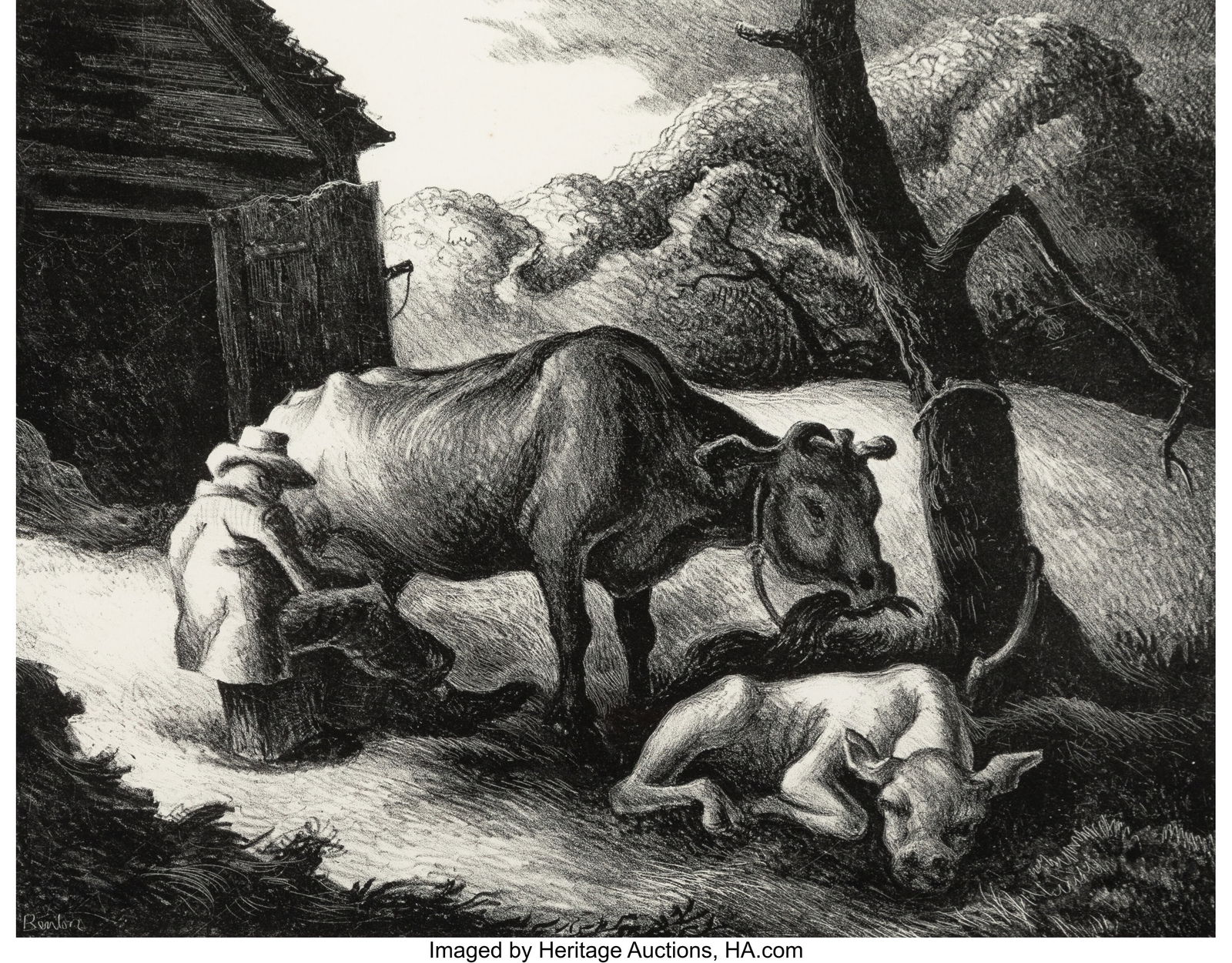 Thomas Hart Benton (American, 1889-1975) White C (1 of 3)