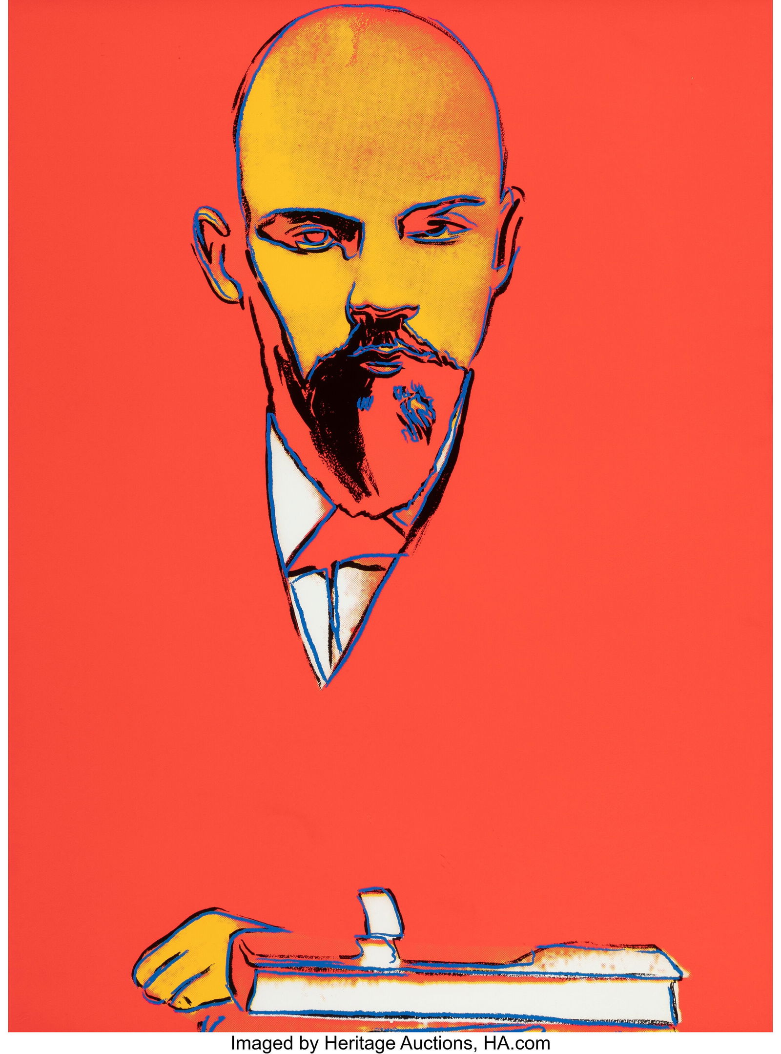 Andy Warhol (1928-1987) Red Lenin, 1987 Screenpr: Andy Warhol (1928-1987) Red Lenin, 1987 Screenprint in colors on Arches paper 39-1/8 x 29-1/8 inches (99.4 x 74.0 cm) (sheet) Ed. 105&s