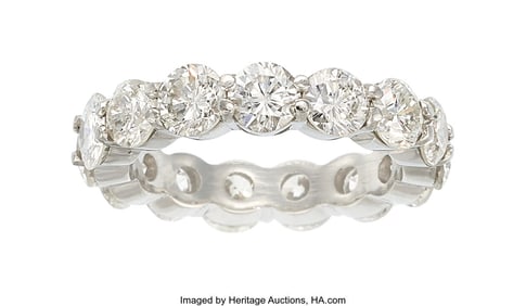 55163: Diamond, Platinum Eternity Band  Stones: Full-cu