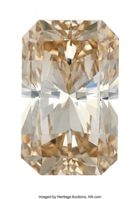 55169: 3.33 ct Fancy Light Yellowish Brown Diamond  Sha