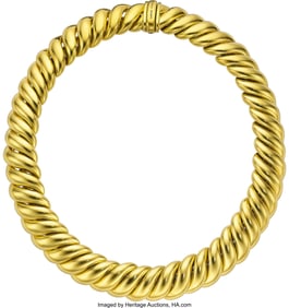 55012: David Yurman Gold Necklace  Metal: 18k gold Mark