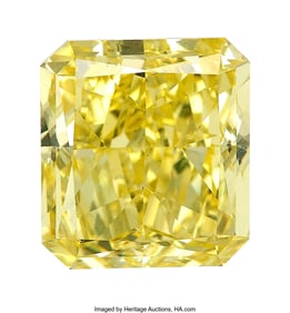 55171: 3.05 ct Fancy Intense Yellow Diamond  Shape: Cut