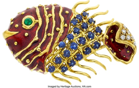 55020: Aldo Cipullo for Cartier Sapphire, Diamond,  Eme