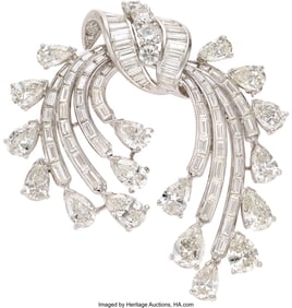 55351: Van Clief Diamond, Platinum,  White Gold Pendant