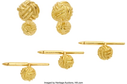 55185: Schlumberger for Tiffany & Co. Gold Dress Set  M