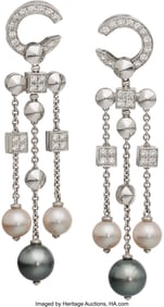 55267: Bvlgari South Sea Cultured Pearl, Diamond, Cultu