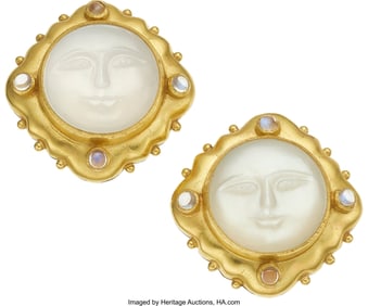 55362: Elizabeth Locke Moonstone, Mother-Of-Pearl,  Gol