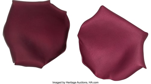 55107: JAR Gold, Aluminum Earrings, French  Metal: Alum