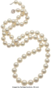55188: South Sea Cultured Pearl, Diamond,  White Gold N