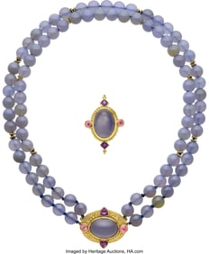 55271: Paula Crevoshay Blue Chalcedony, Amethyst,  Tour