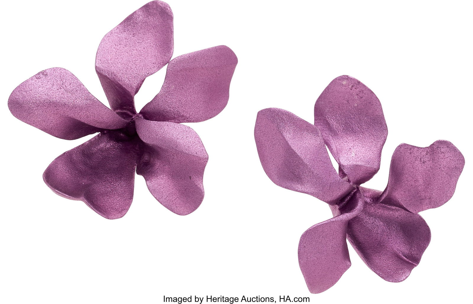 JAR Aluminum, Gold Earrings  Metal: 18k gold; al (1 of 2)