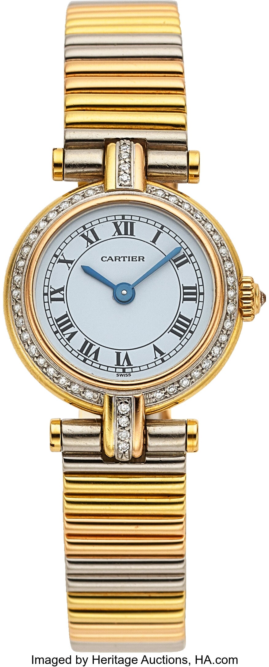 Cartier Diamond, Gold Vendome Watch  Case: 21 mm (1 of 1)