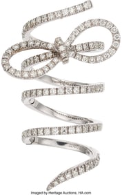 55127: Staurino Fratelli Diamond, White Gold Ring  Ston