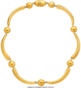 55068: Ilias Lalaounis, Gold Necklace  Metal: 18k gold