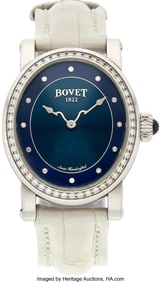55210: Bovet Diamond, Stainless Steel  Recital 19 Miss